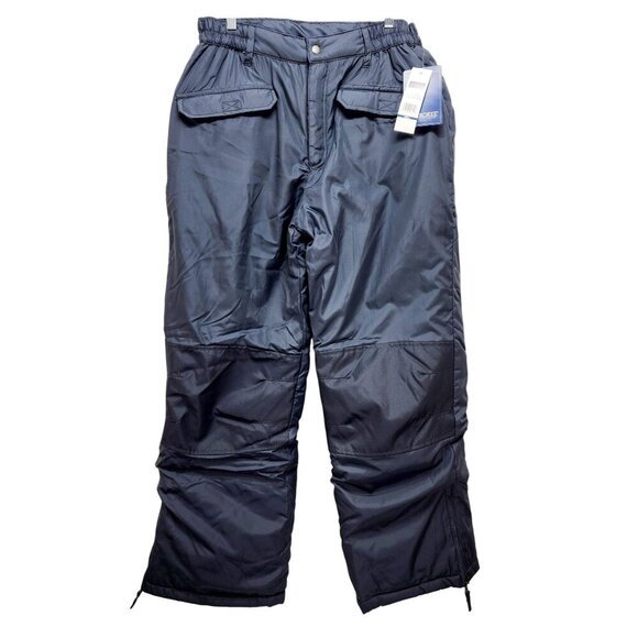 Cherokee Mens Insulated Snow Pants SZ Large Waterproof Outdoor Winter Wear blue - Picture 1 of 12